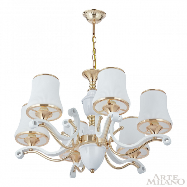 Подвесная люстра Arte Milano Florentia-3987 303987/6 Wh/Gd