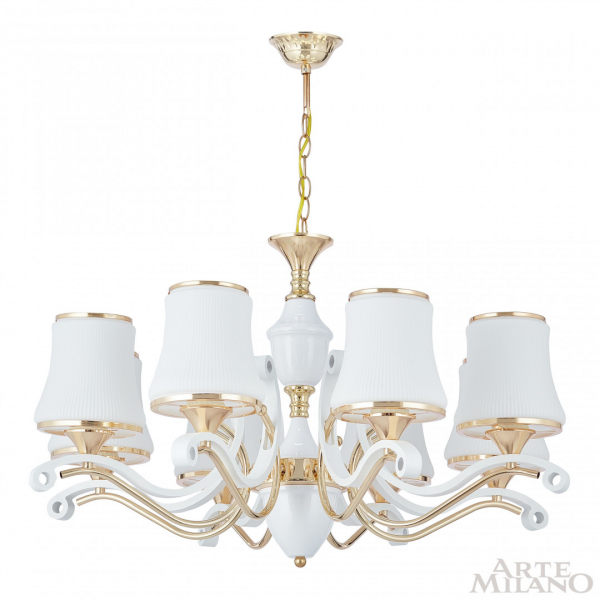 Подвесная люстра Arte Milano Florentia-3987 303987/8 Wh/Gd