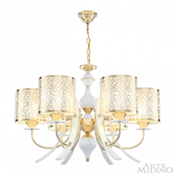 Подвесная люстра Arte Milano Florentia-6067 306067/6 Wh/Gd