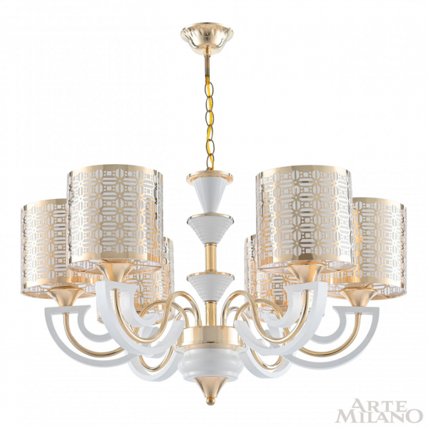Подвесная люстра Arte Milano Florentia-8857 308857/6 Wh/Gd