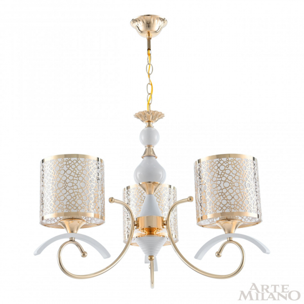 Подвесная люстра Arte Milano Florentia-9787 309787/3 Wh/Gd