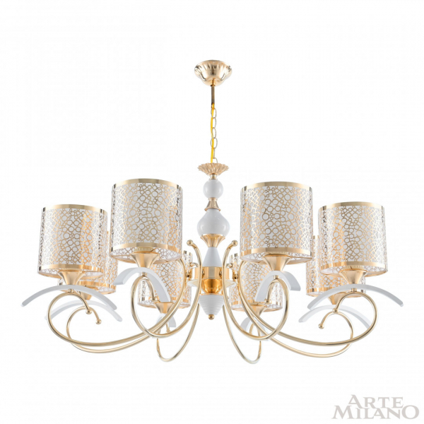 Подвесная люстра Arte Milano Florentia-9787 309787/8 Wh/Gd