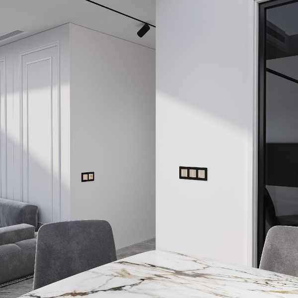 Умный сенсорный выключатель двухклавишный Werkel 4690389197970 W4523011 a064146