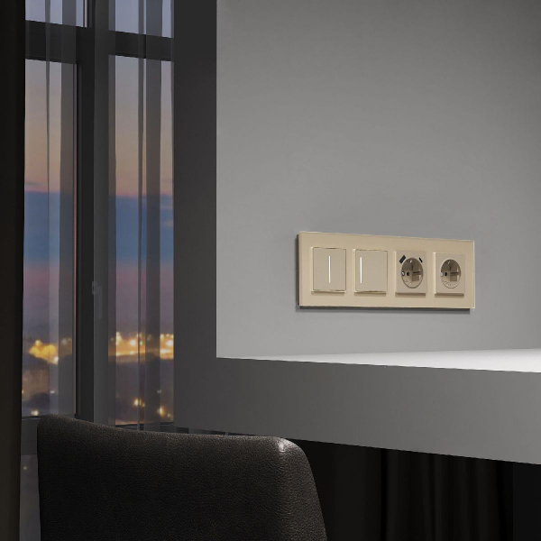 Умный сенсорный выключатель одноклавишный Werkel 4690389197925 W4513011 a064145