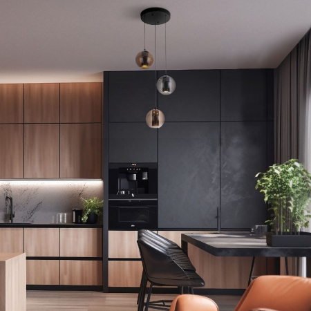 Eurosvet 50258/3 LED дымчатый/ бежевый/ шоколад