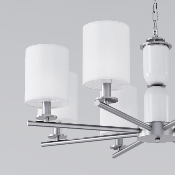 Подвесная люстра Eurosvet Caprera 60146/8 никель Smart a063869