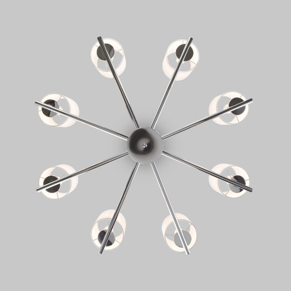 Подвесная люстра Eurosvet Caprera 60146/8 никель Smart a063869