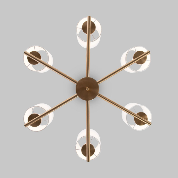 Подвесная люстра Eurosvet Caprera 60146/6 латунь Smart a063858