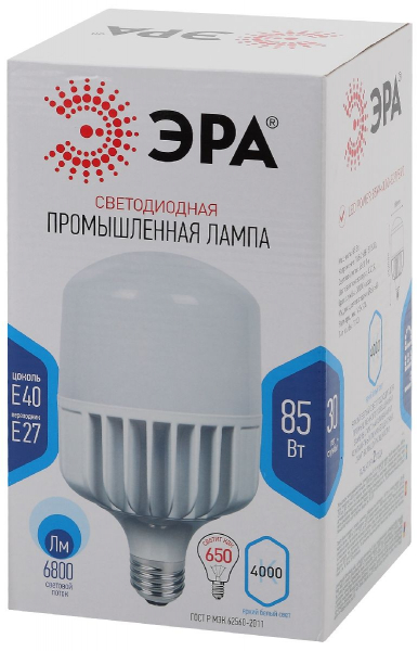 Лампа светодиодная Эра E27 85W 4000K LED POWER T140-85W-4000-E27/E40 Б0032087