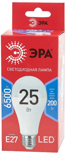 Лампа светодиодная Эра E27 25W 6500K LED A65-25W-865-E27 R Б0048011