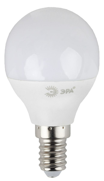 Лампа светодиодная Эра E14 7W 2700K LED P45-7W-827-E14 Б0020548