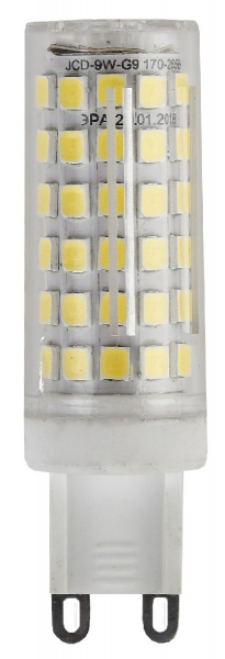 Лампа светодиодная Эра G9 9W 2700K LED JCD-9W-CER-827-G9 Б0033185