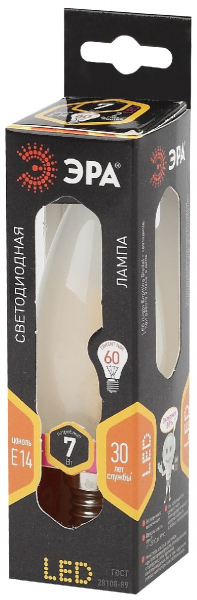 Лампа светодиодная Эра E14 7W 2700K F-LED B35-7W-827-E14 frost Б0027952