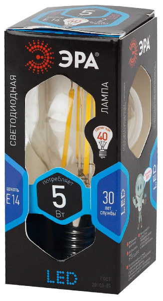 Лампа светодиодная Эра E14 5W 4000K F-LED P45-5W-840-E14 Б0019007