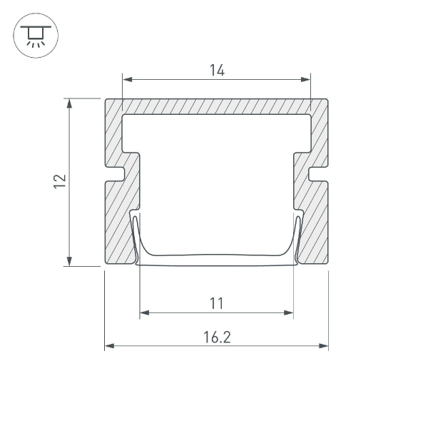 Профиль Arlight PDS-SM-2000 044334