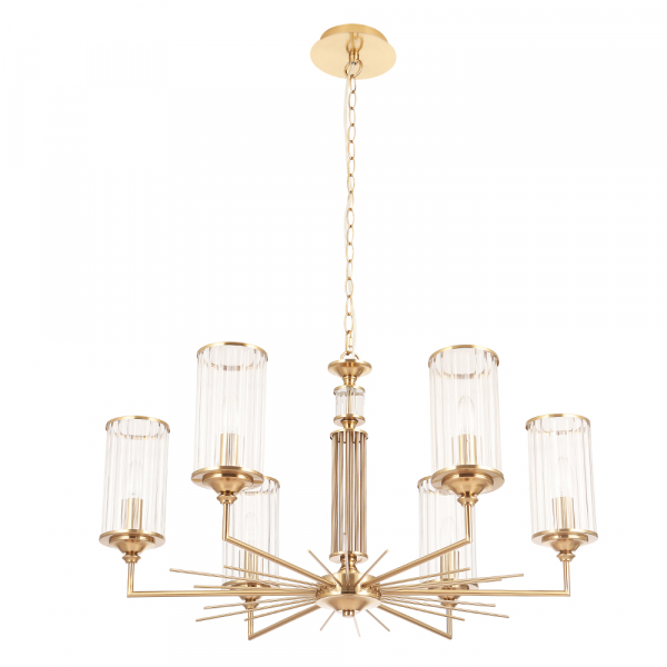 Подвесная люстра Crystal Lux GLORIA SP6 BRASS