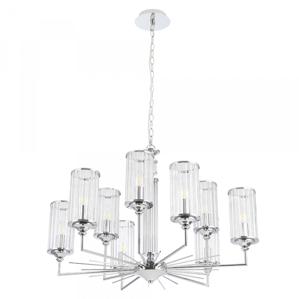 Подвесная люстра Crystal Lux GLORIA SP9 CHROME