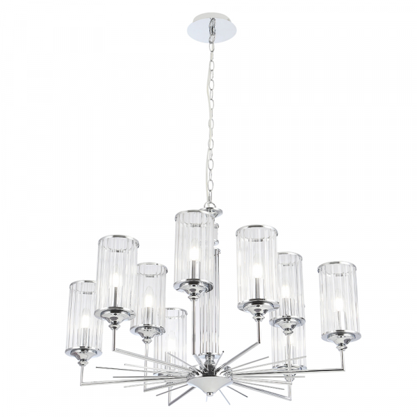 Подвесная люстра Crystal Lux GLORIA SP9 CHROME