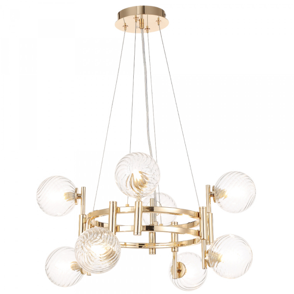 Подвесная люстра Crystal Lux LUXURY SP8 GOLD