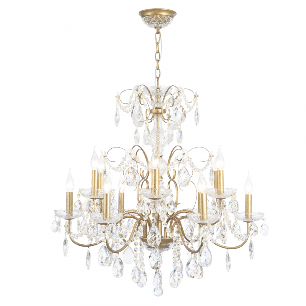 Подвесная люстра Crystal Lux ODELIS SP12 GOLD