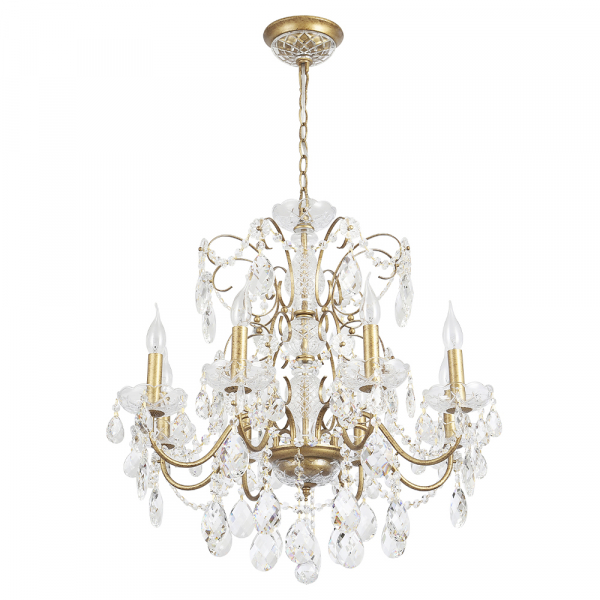 Подвесная люстра Crystal Lux ODELIS SP8 GOLD