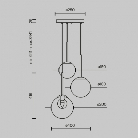 Maytoni MOD521PL-03G