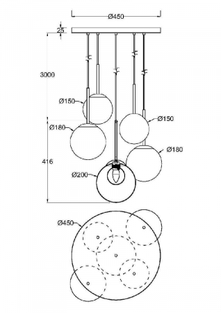 Maytoni MOD521PL-05G