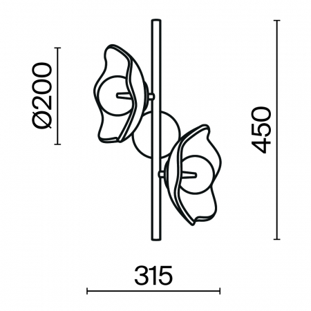 Maytoni MOD207WL-02BS