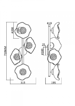 Maytoni MOD207WL-04BS