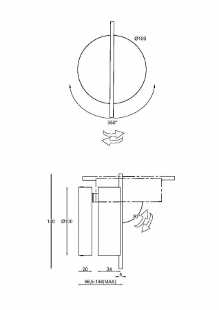 Maytoni MOD180WL-L4B3K1