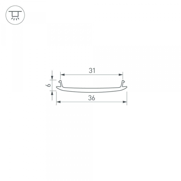 Экран Arlight STRETCH-S-35-CEIL-CENTER-100m (GAMMA35) 045380