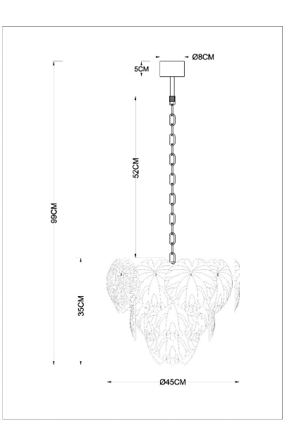 Подвесная люстра Arte Lamp Kapri A4078LM-6GO