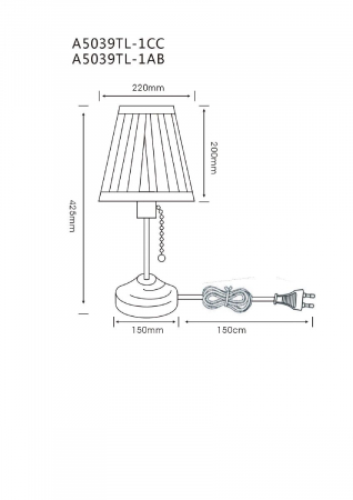 Arte Lamp A5039TL-1AB