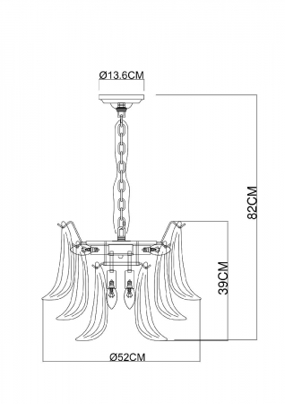 Arte Lamp A4072LM-6GO