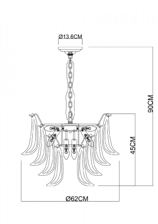 Arte Lamp A4072LM-9GO