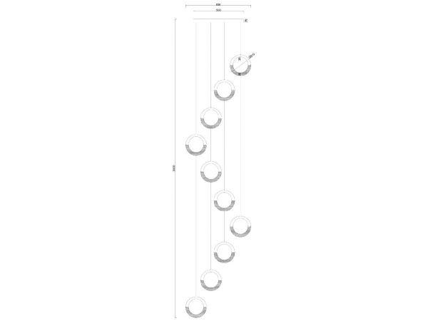 Каскадная люстра Arte Lamp Montana A7777SP-10GO