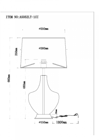 Arte Lamp A5052LT-1CC