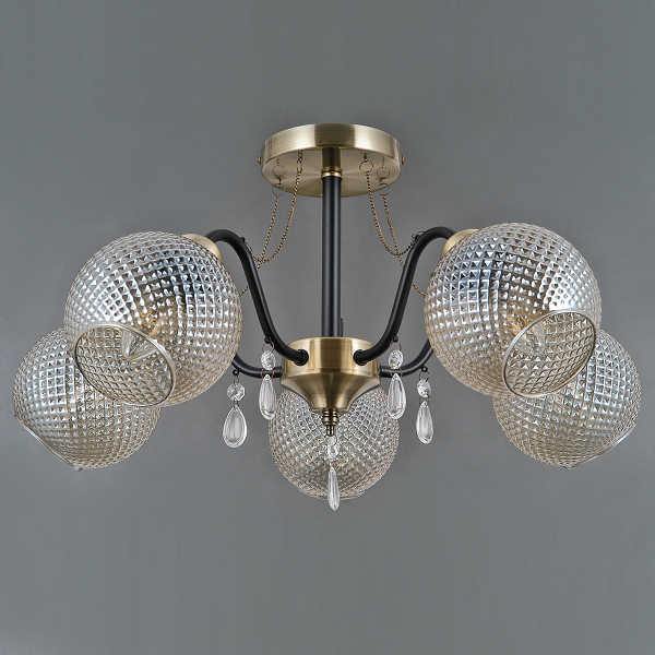 Люстра на штанге Illumico IL0432-5CSQ-29 AB BK