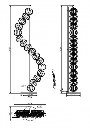 Maytoni MOD216FL-L38G3K