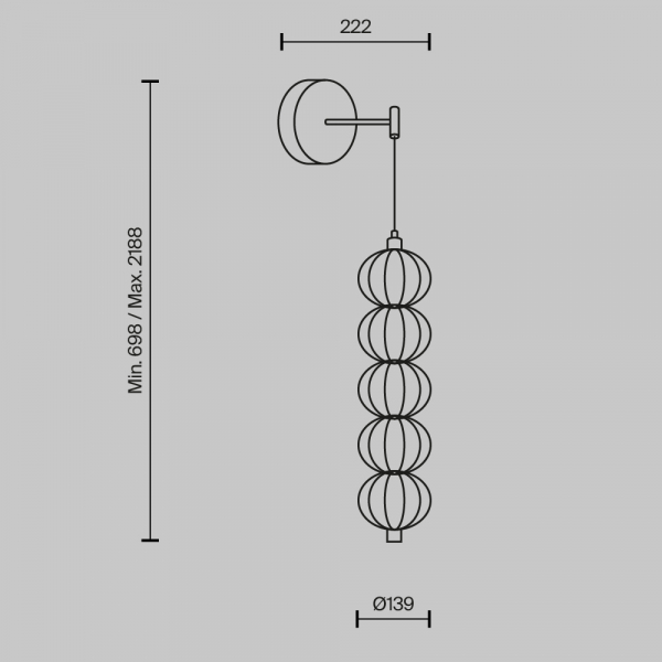 Бра Maytoni Golden Cage MOD216WL-L10G3K