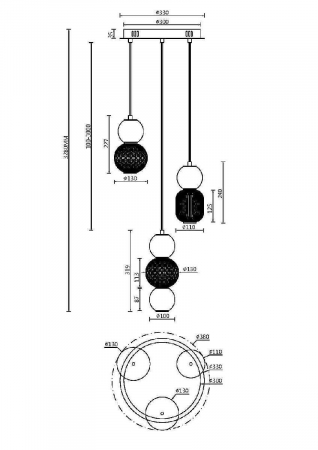 Maytoni MOD273PL-L33CH3K