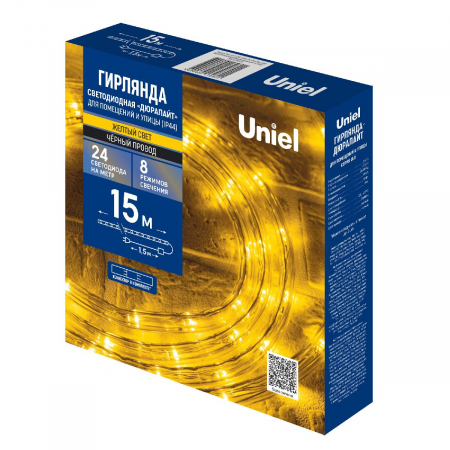 Uniel ULD-D50 15M/С08 IP44 YELLOW