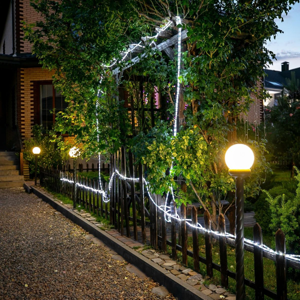 Уличная гирлянда Uniel ULD-D50 15M/С08 IP44 WHITE UL-00010907