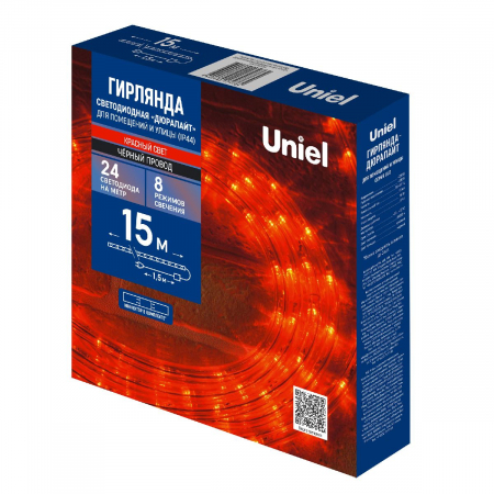 Uniel ULD-D50 15M/С08 IP44 RED