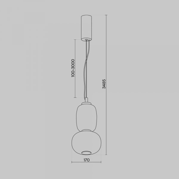 Подвесной светильник Maytoni Pattern MOD267PL-L18G3K