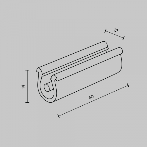 Фиксатор ремня (10 шт.) Maytoni Pendant system Parity TRA130BF-B