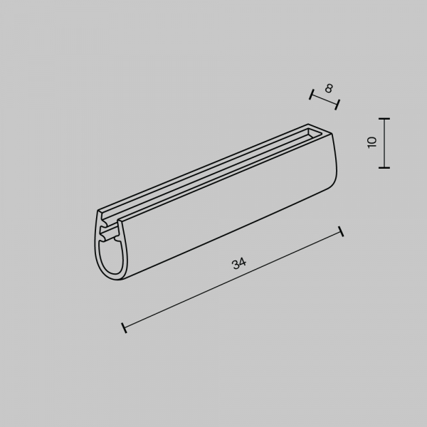 Заглушка (2 шт.) Maytoni Pendant system Parity TRA130BEC-B