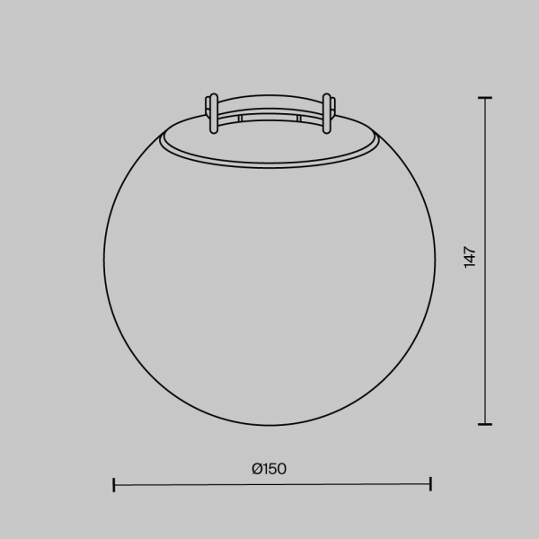 Трековый светильник Maytoni Luna TR125B-10W3K-B