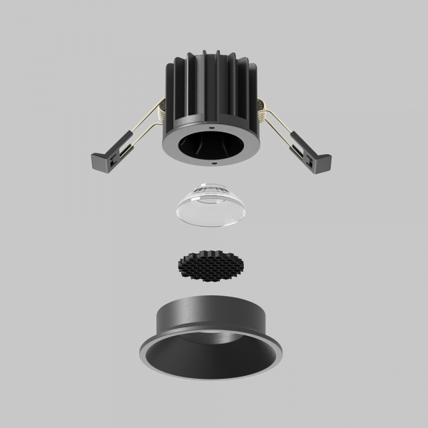 Встраиваемый светильник Maytoni Round DL058-7W3K-B