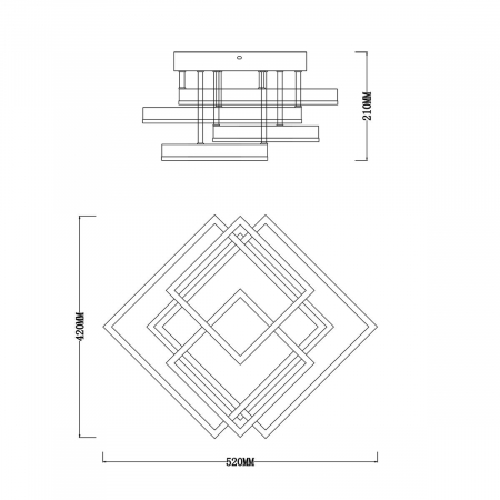 Escada 10229/4LED Black
